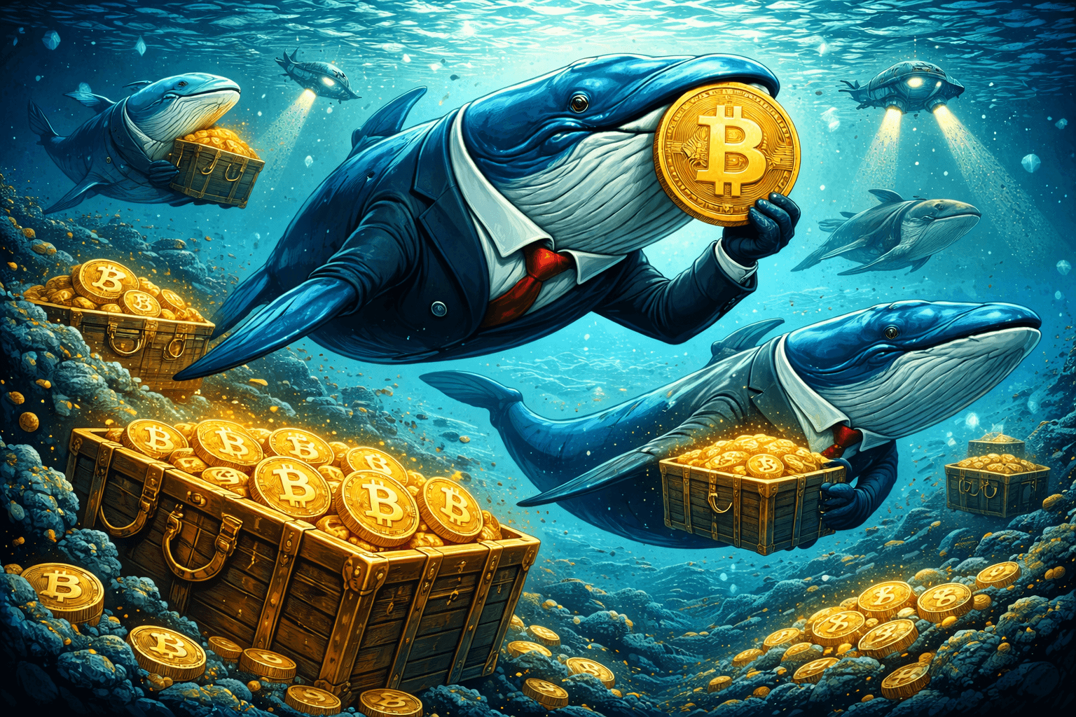 baleias institucionais acumulando bitcoin em mercado de medo extremo