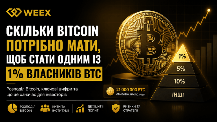 كم تحتاج من البيتكوين لتكون ضمن أعلى 1% من حاملي BTC؟